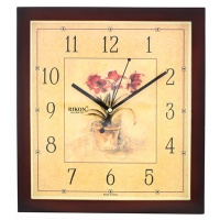 Настенные часы RIKON 10651 brown flower D