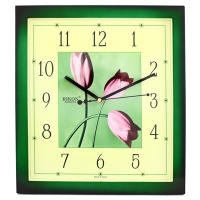Настенные часы RIKON 10651 green flower B