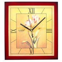Настенные часы RIKON 10651 red flower C